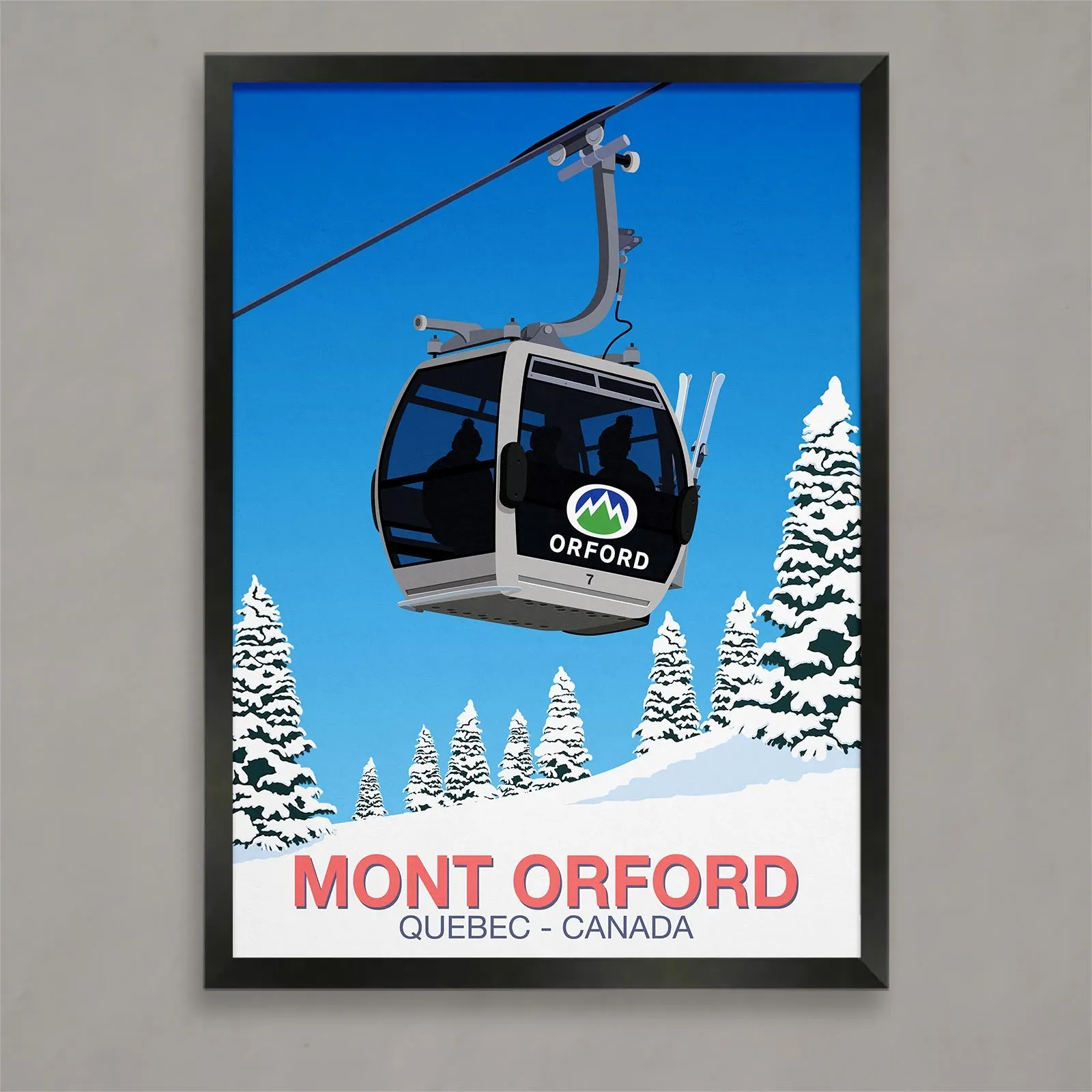 Mont Orford ski poster