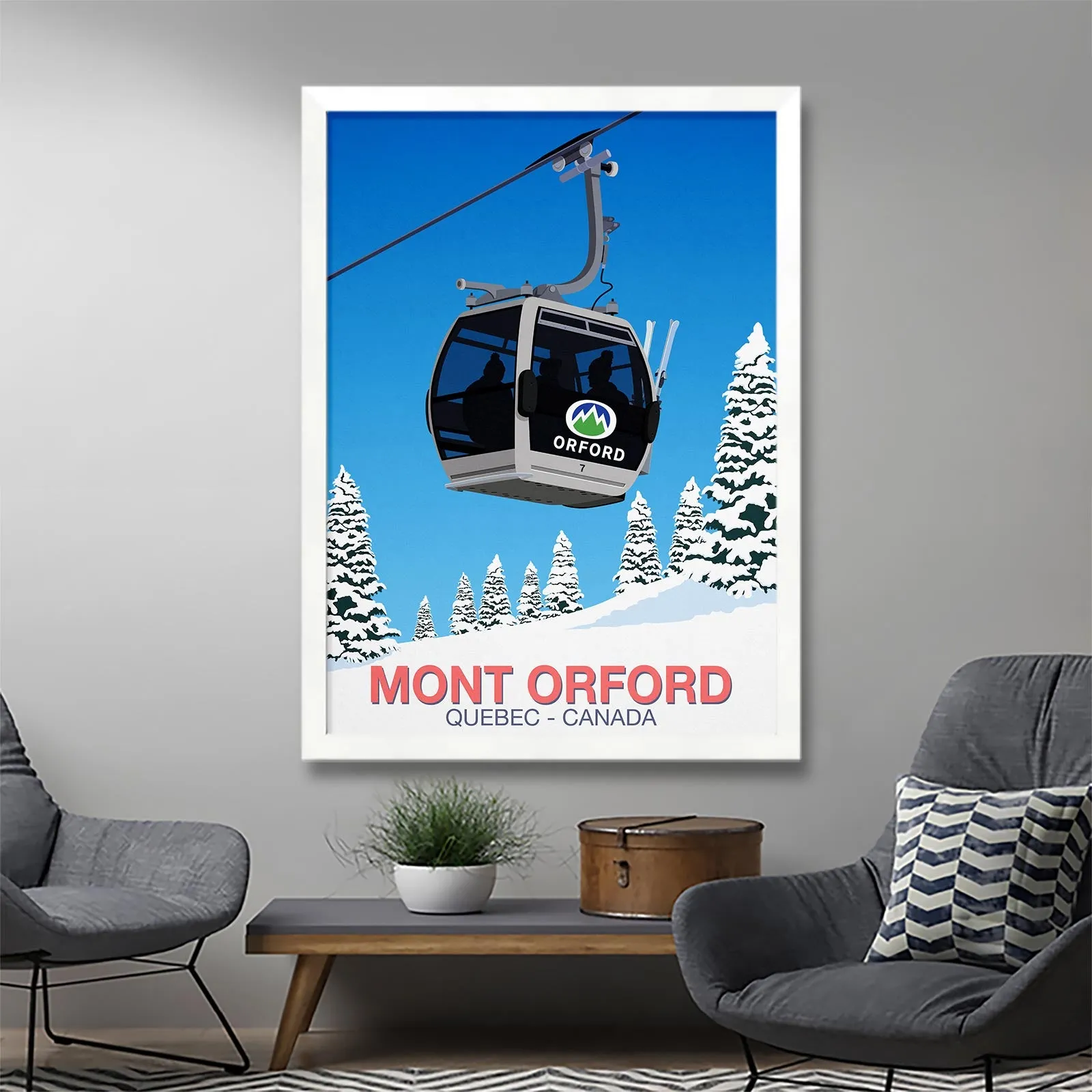 Mont Orford ski poster