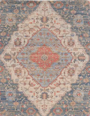 Morris 2223 Gramercy Blue/Red Rug