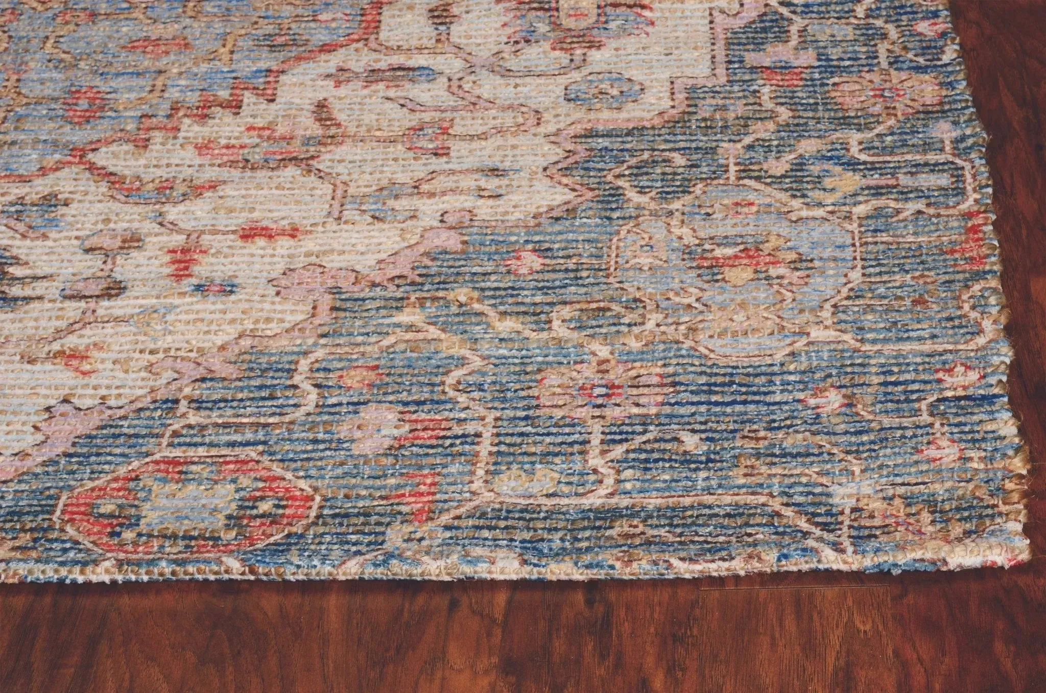 Morris 2223 Gramercy Blue/Red Rug