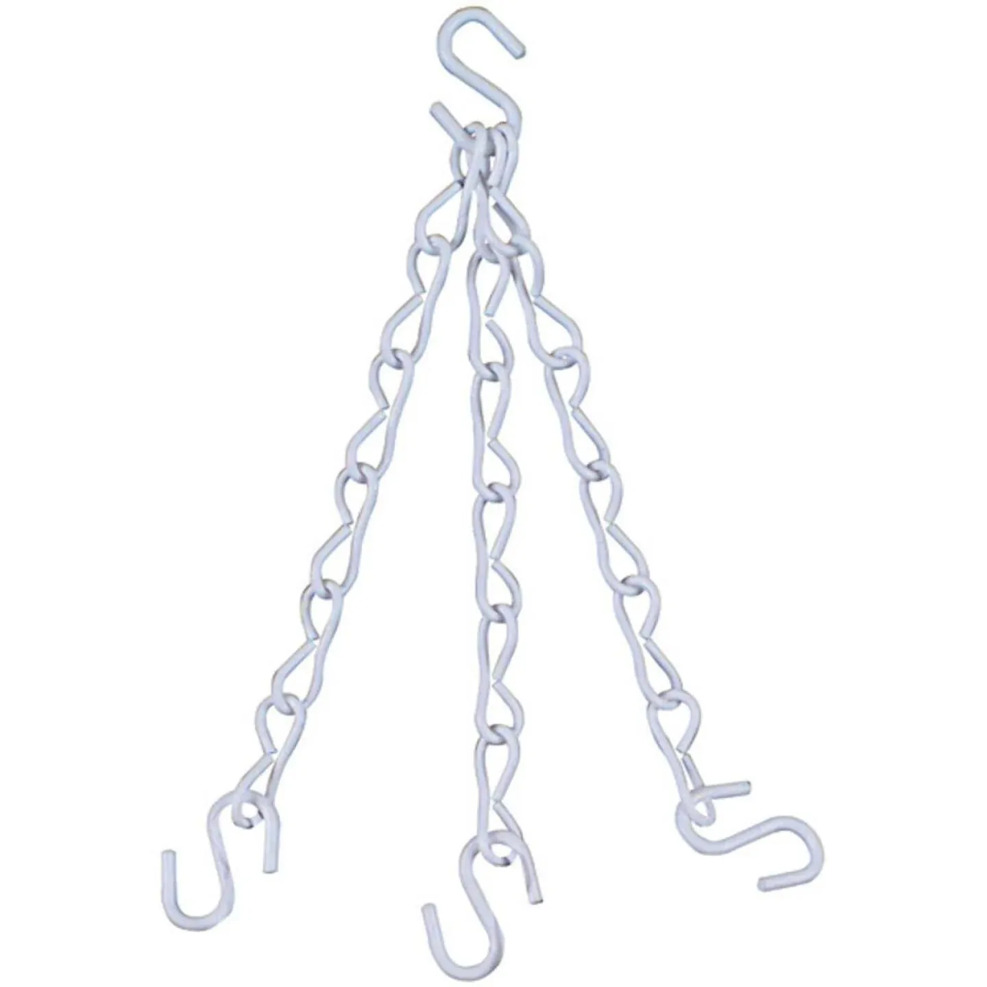 National V2663 18 In. White Metal Hanging Plant Extension Chain