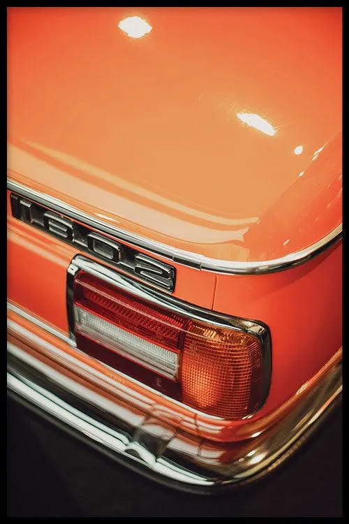 Oranje Vintage Auto