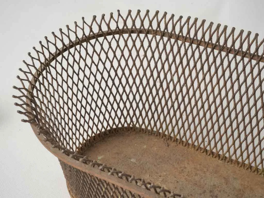 Pair of Large Mathieu Matégot Wire Mesh Planters, Circa 1950 8¾"