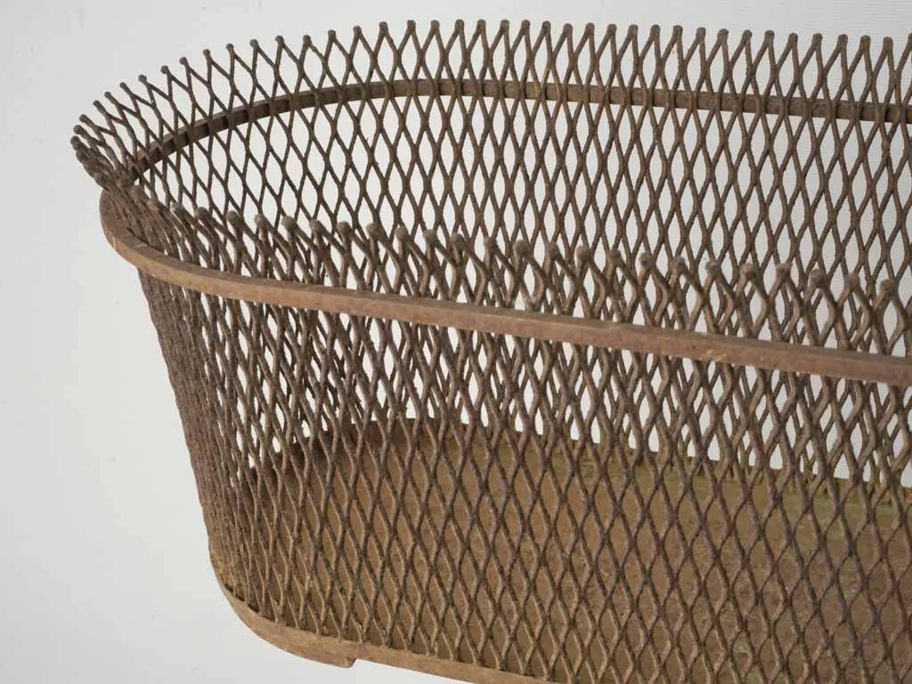 Pair of Large Mathieu Matégot Wire Mesh Planters, Circa 1950 8¾"