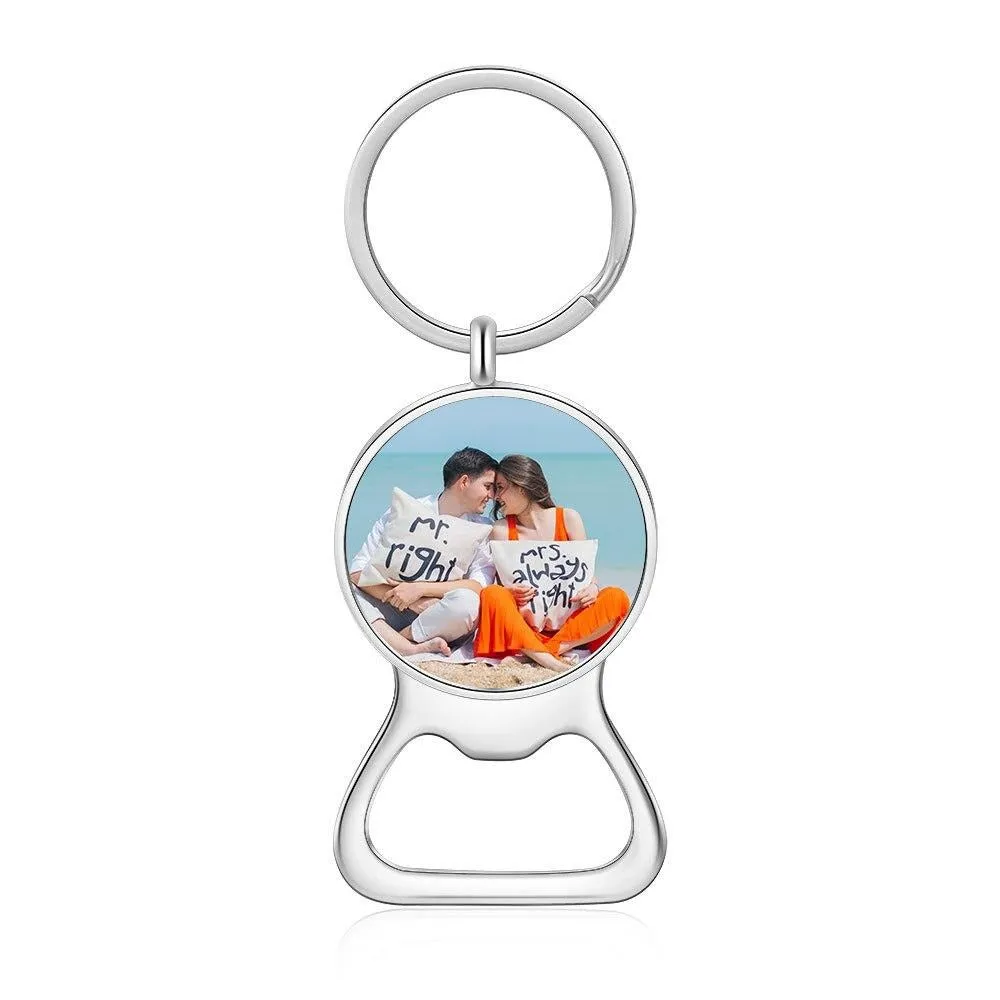 Personalized Engraving Bottle Opener And Photo Keychains