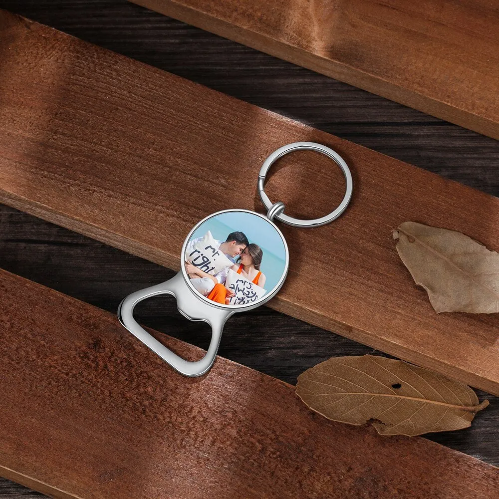 Personalized Engraving Bottle Opener And Photo Keychains