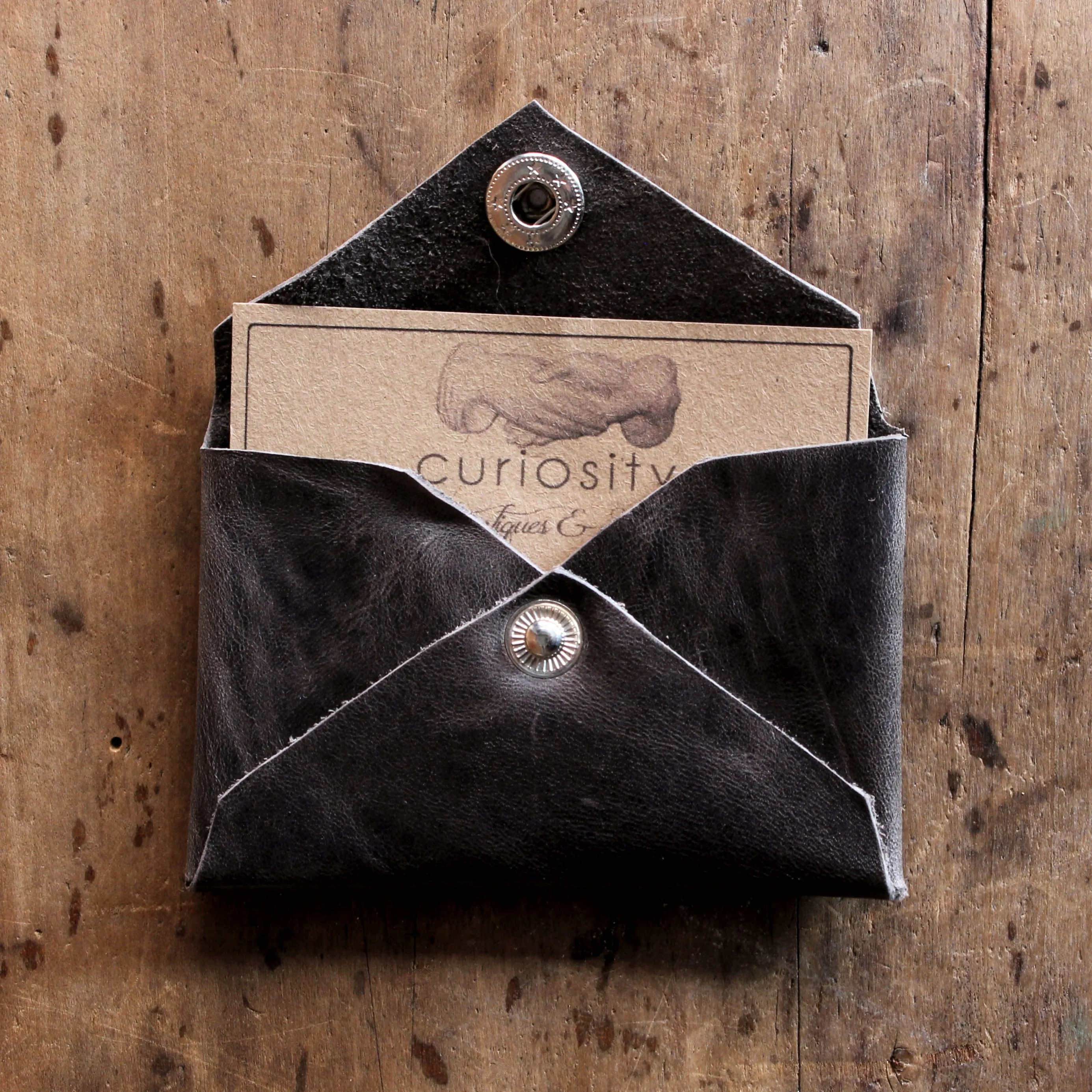 Reclaimed Leather Card Wallet