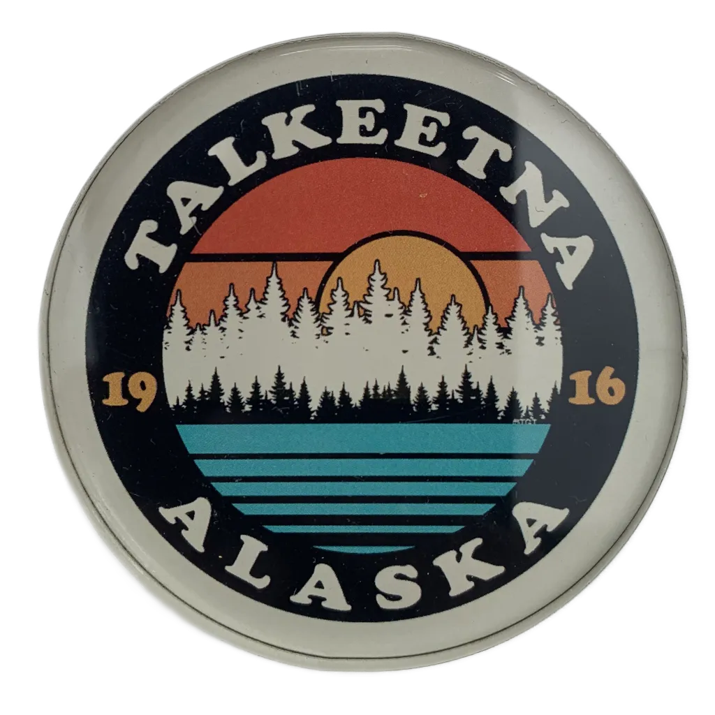 Retro Talkeetna Alaska 1916 Acrylic Magnet