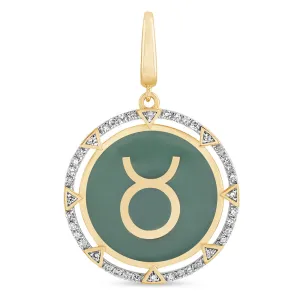 Round Taurus Charm