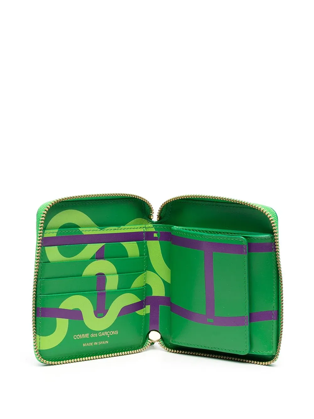 Ruby Eyes Green Zip Around Wallet