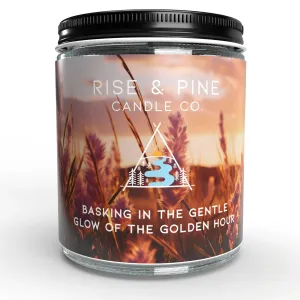 Sandalwood & Oakmoss Golden Hour Soy Wax Candle - 9oz