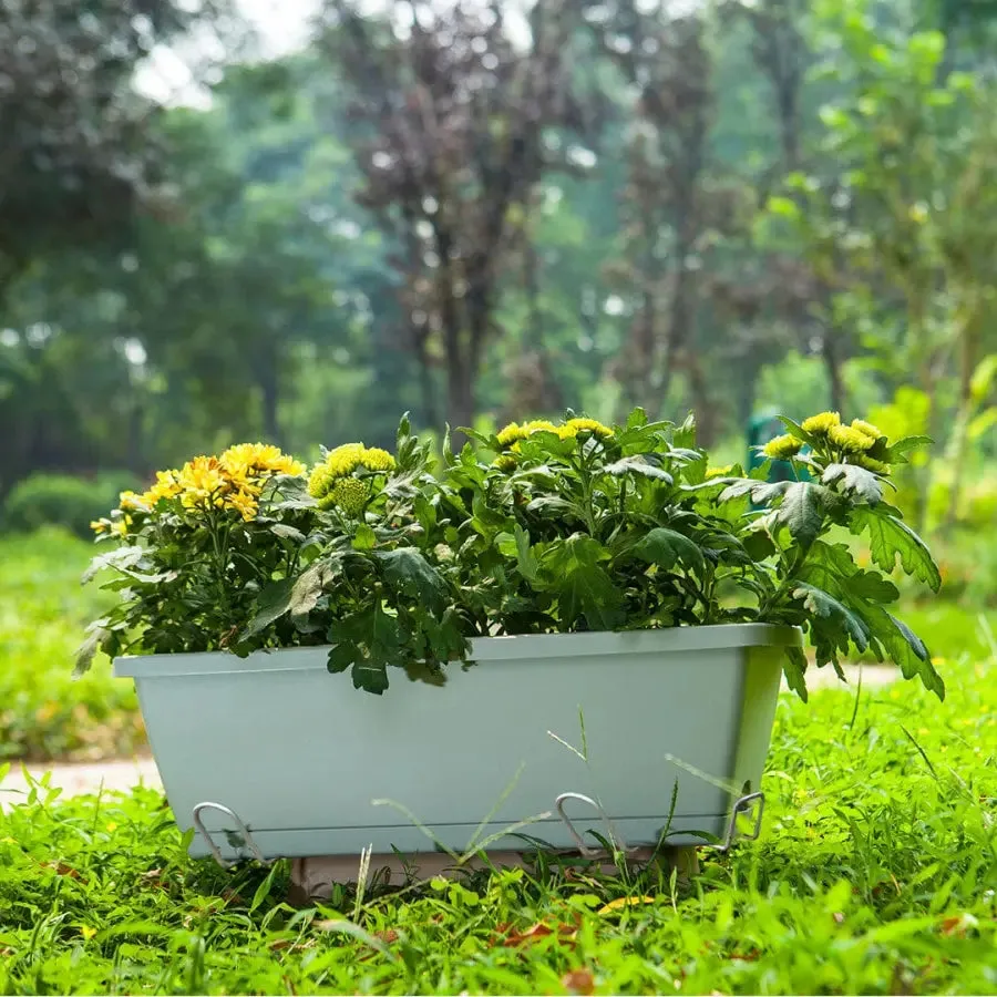 Set of 5 x 49.5cm Blue Rectangular Planter