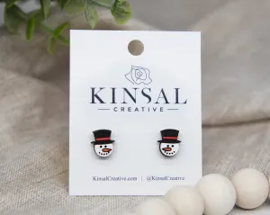 Snowman Stud Earrings