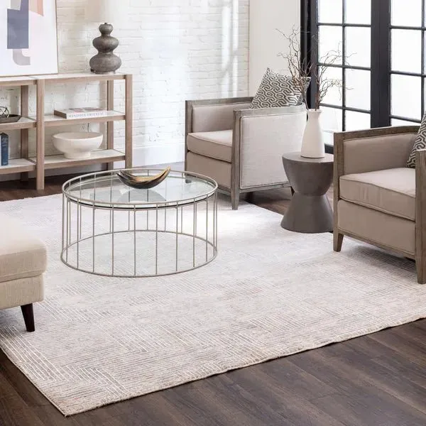 Solitude R1038 17214 Plaza Dilao Dark Grey Beige Rug