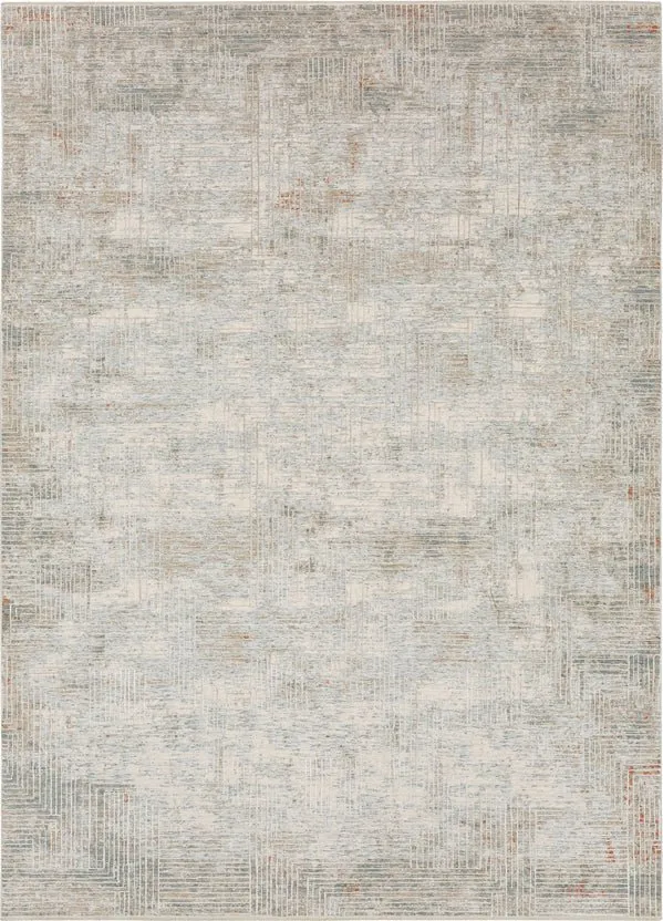 Solitude R1038 17214 Plaza Dilao Dark Grey Beige Rug