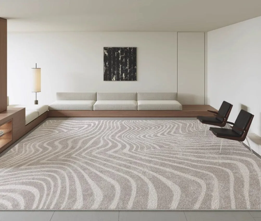 Stripe Area Rugs under Sofa, Modern Carpets for Office, Dining Room Floor Rugs, Mid Century Area Rugs for Living Room, Abstract Contemporary Rugs for Bedroom