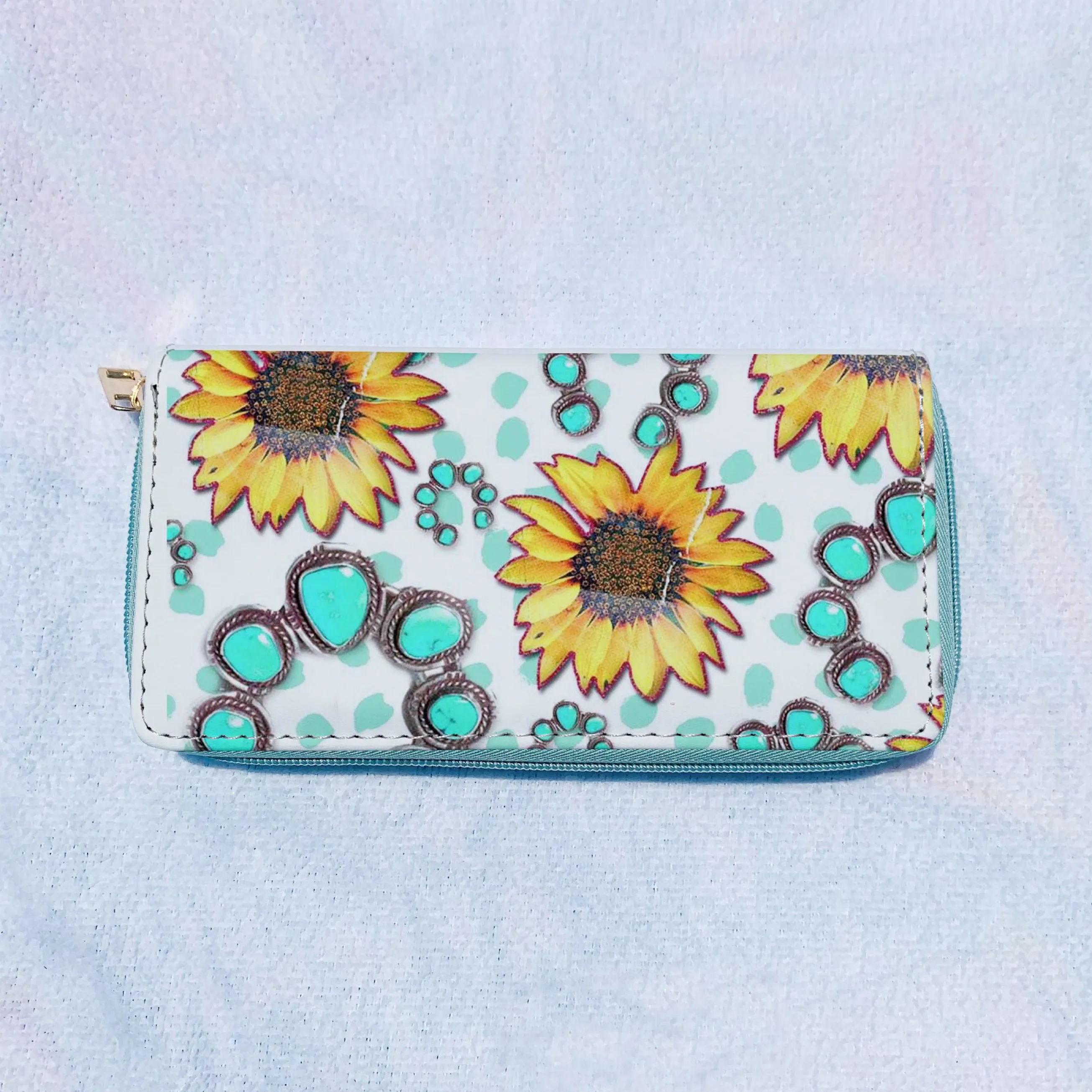 Sunflower & Turquoise Wallets