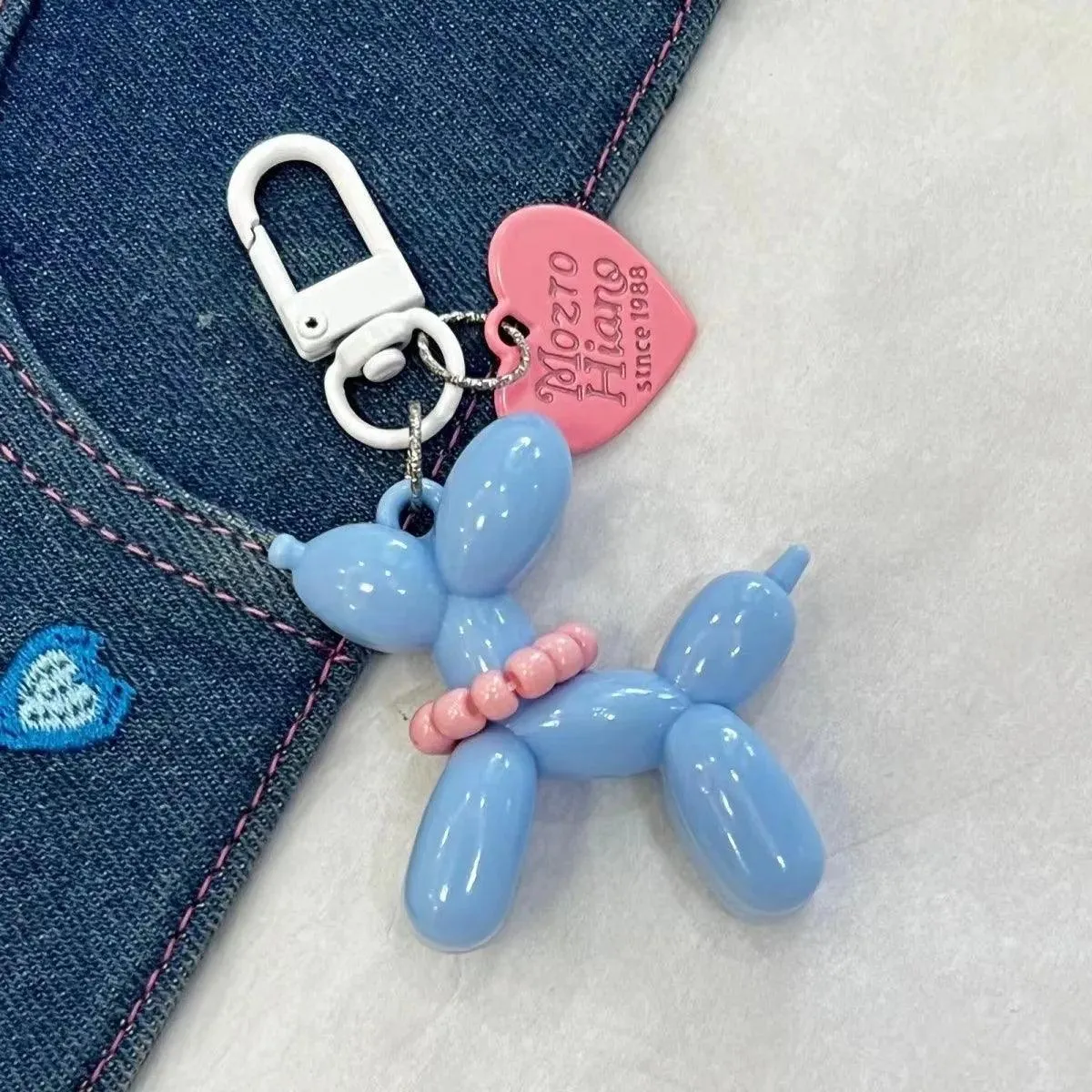 Sweet Kawaii Balloon Dog Keychain Set: Cute Ins Accessory for Girls & Teens