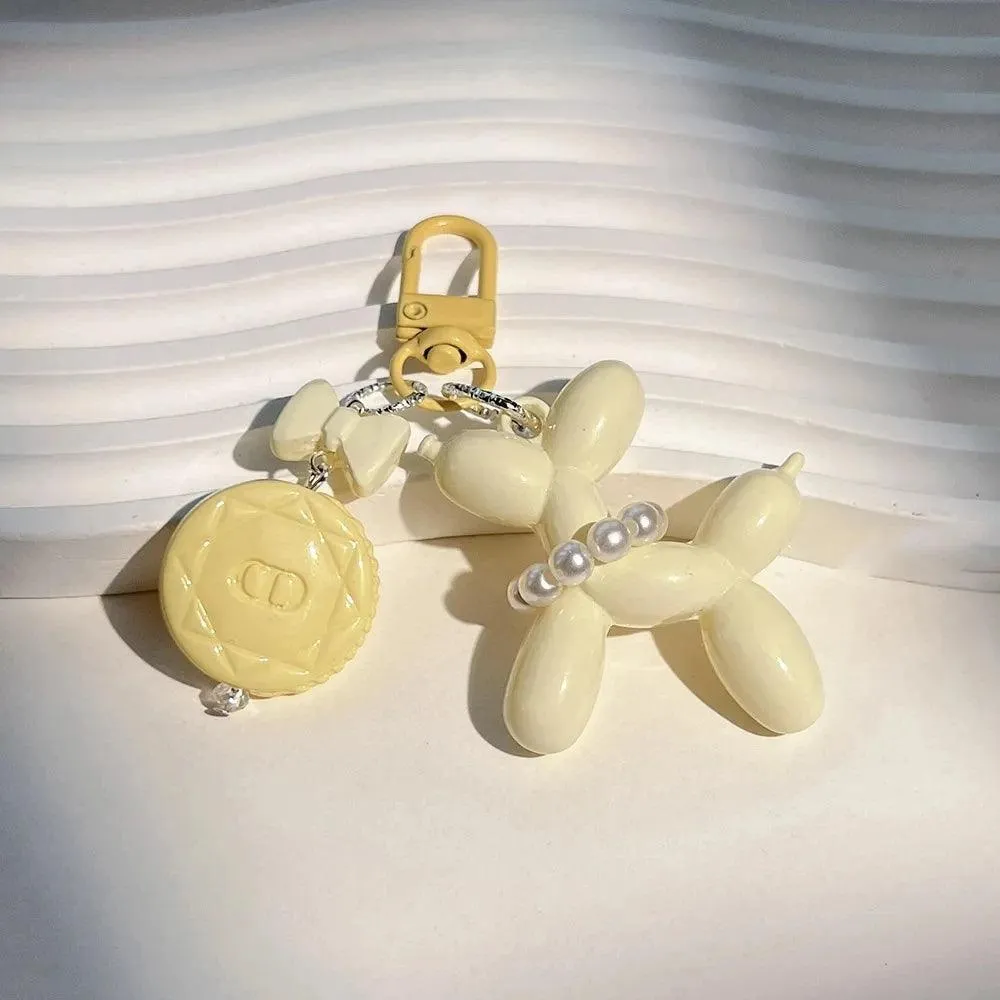 Sweet Kawaii Balloon Dog Keychain Set: Cute Ins Accessory for Girls & Teens