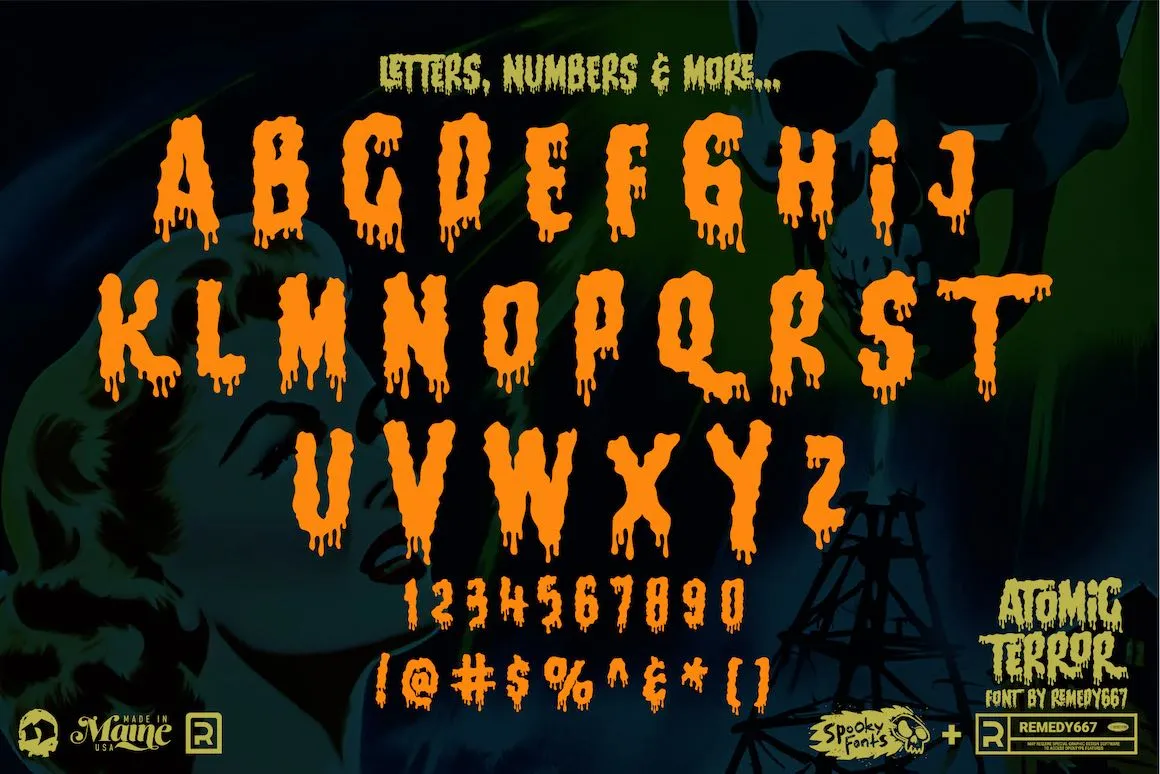 The Atomic Creep Font Bundle