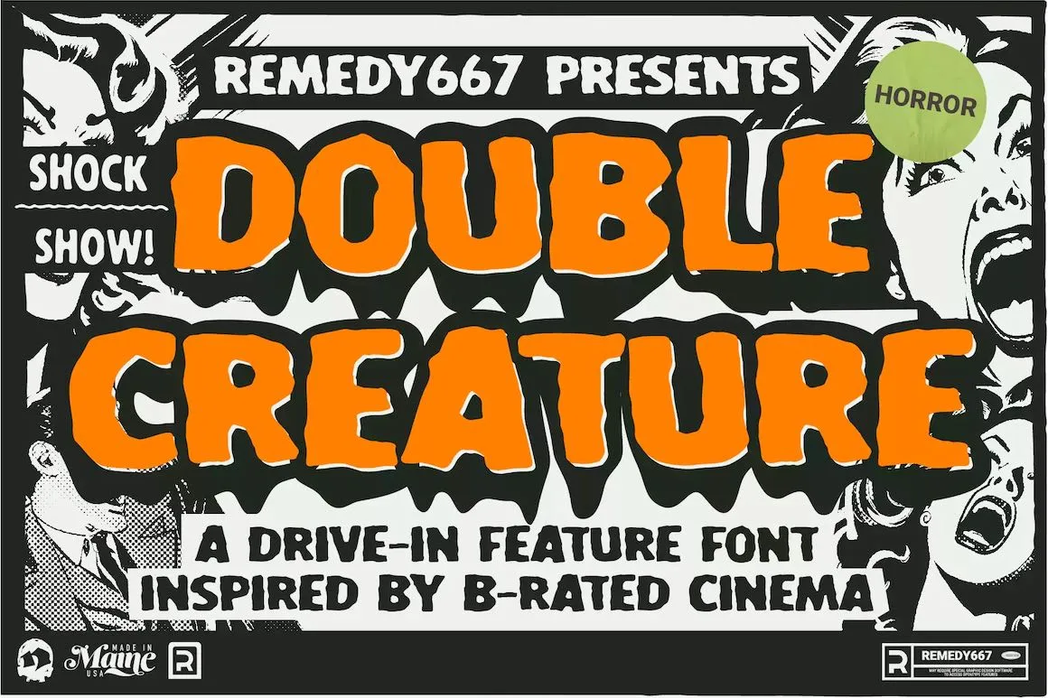 The Atomic Creep Font Bundle