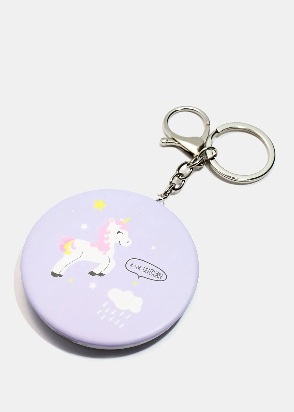 Unicorn Keychain Mirror