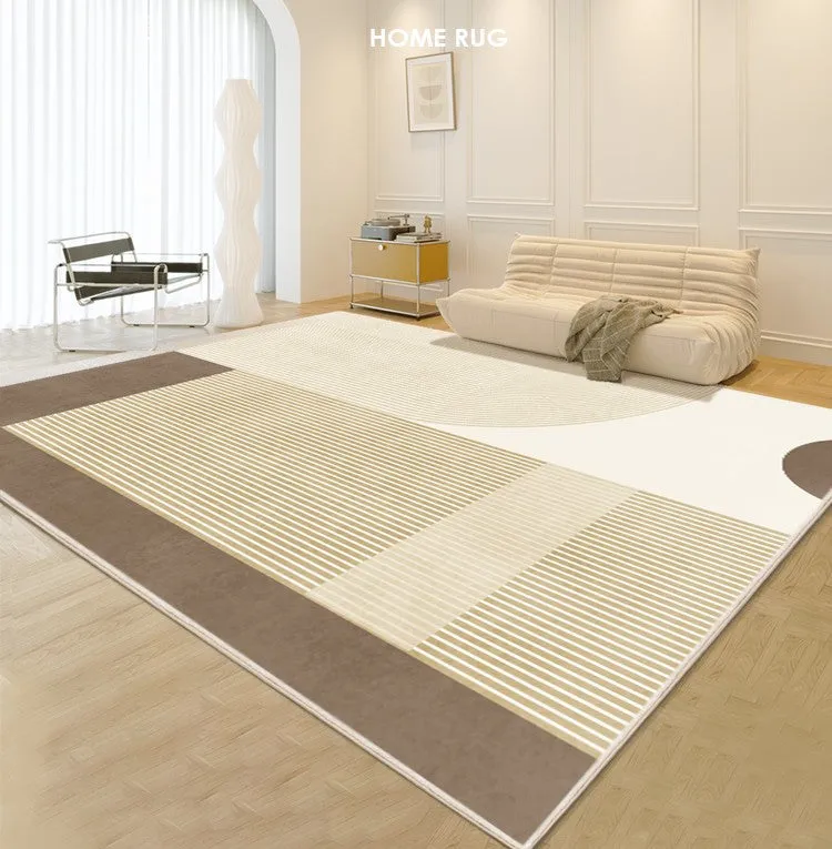 Unique Modern Rugs for Living Room, Abstract Contemporary Modern Rugs, Geometric Contemporary Rugs Next to Bed, Modern Rugs for Dining Room