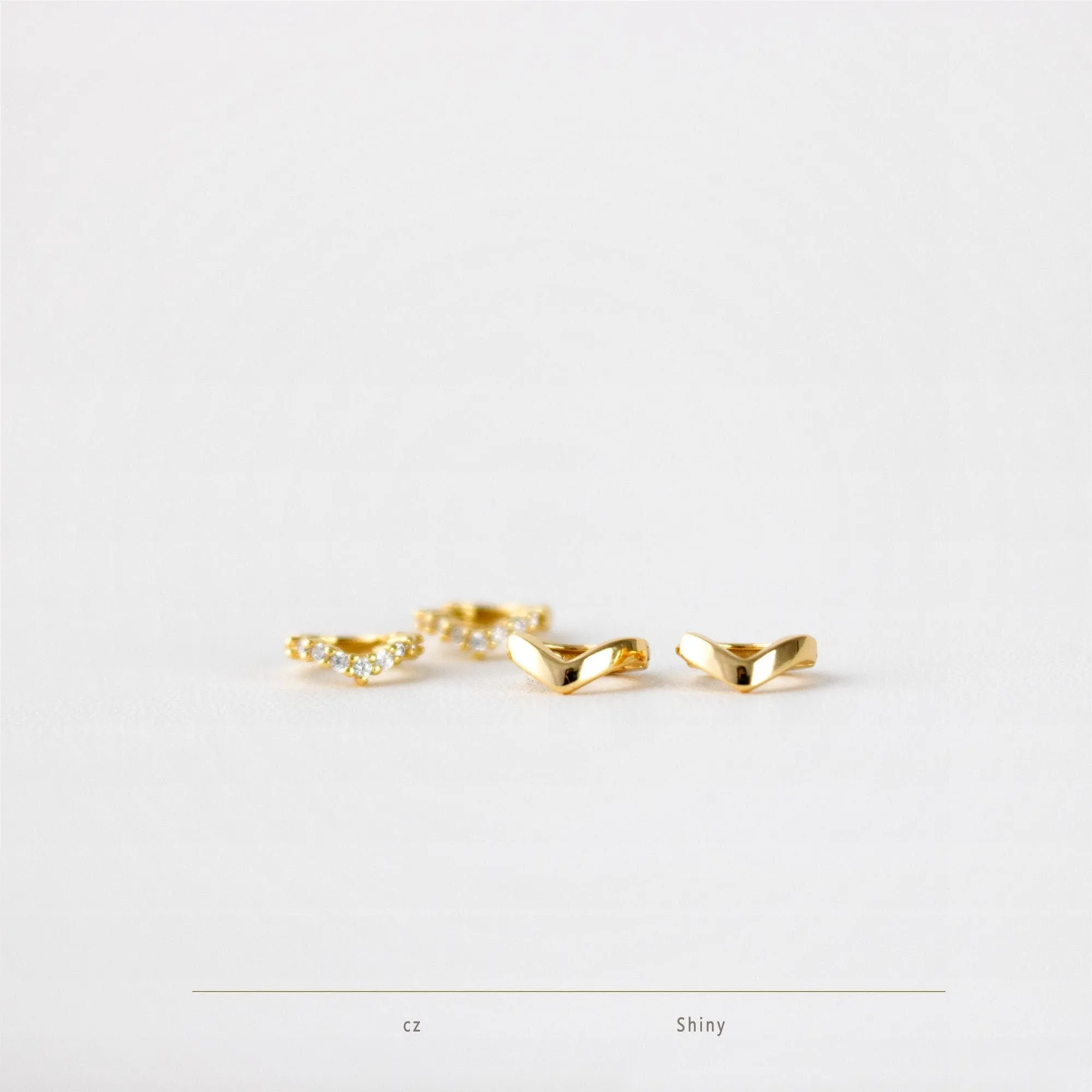 V Shape Cartilage Hoop, Unisex, Gold, Silver SHEMISLI - SH059 SH060 SH061, SH556. SH566, SH576 LR