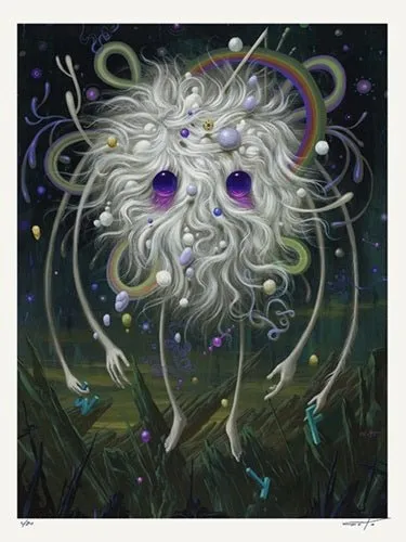 White Ghost Archival Print by Jeff Soto