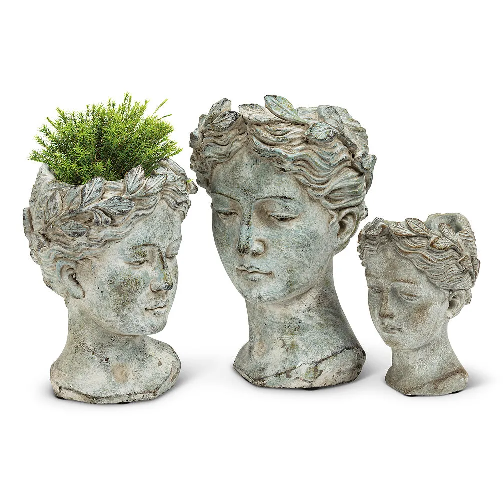 Woman Head Planter - Extra Small